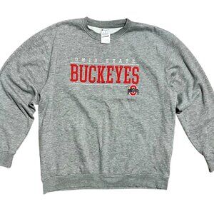 Ohio State Buckeyes Embroidered Champion Crew Neck Sweatshirt, Men's XL